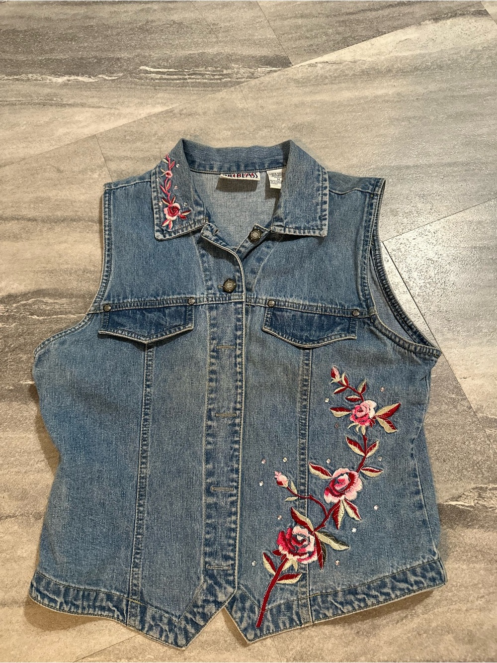 Vintage Bill Blass denim vest M